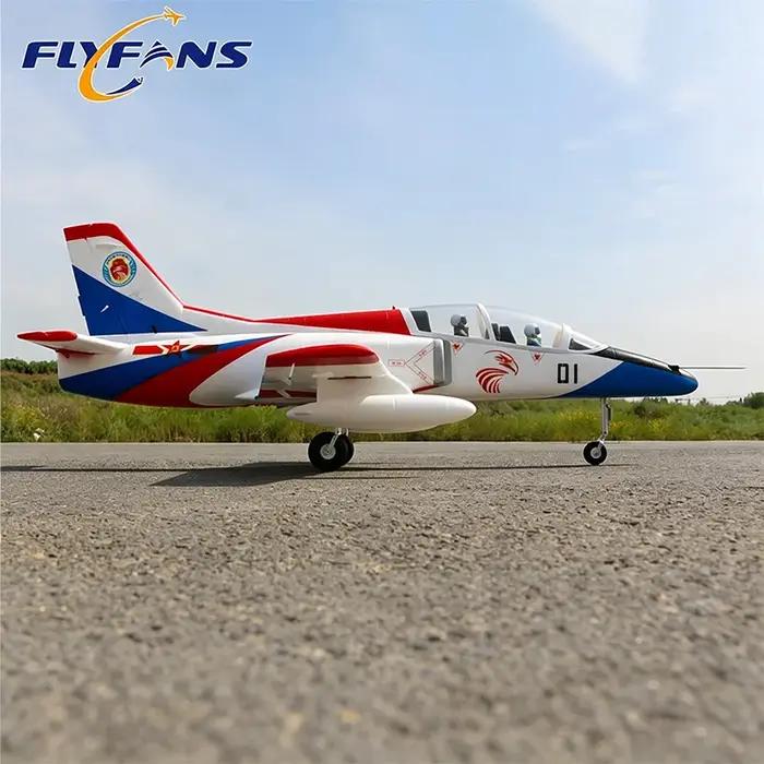 Modèle d'avion FLYFANS 64 mm, avion d'entraînement K-8 à canards, avion de chasse K8, avion d'entraînement d'entrée de gamme, avion télécommandé à voilure fixe