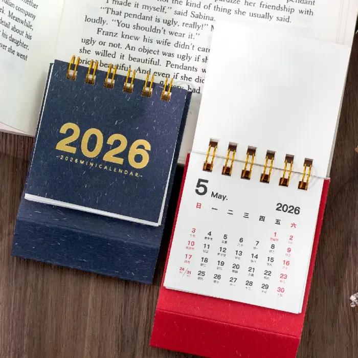 Journal GO 12 mois Mini calendrier Simple petit