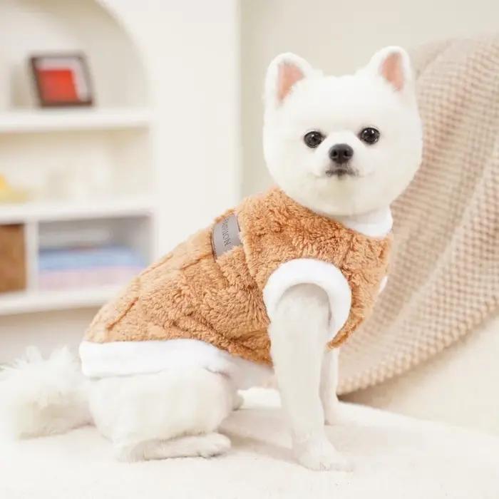 Vêtements d'hiver en velours pour chiens