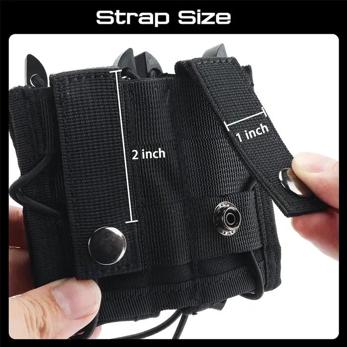 .45 9mm pistolet Double pochette pour magazines tactique Molle