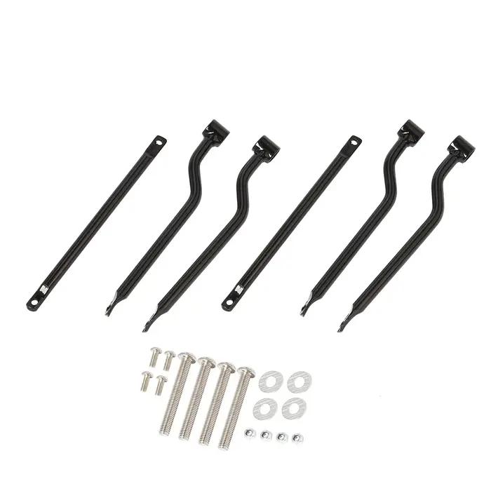 Sac de selle universel noir pour moto Kawasaki, Honda, Yamaha, Suzuki, Harley, barres de Support, Su