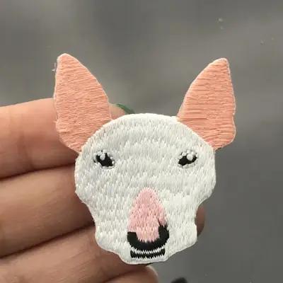 Patch brodé pour chien Labrador Doberman Mopshond, 1 pièce, pour vêtements, fer sur tissu, Parch app