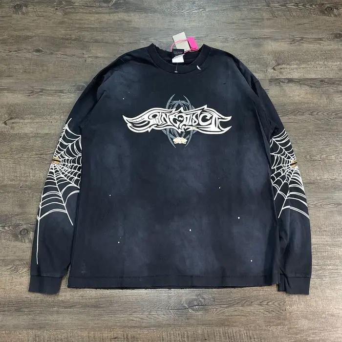 Yao mode SAINT OF MICHAEL rétro 100% coton marque de luxe surdimensionné hauts amples t-shirt décontracté Streetwear