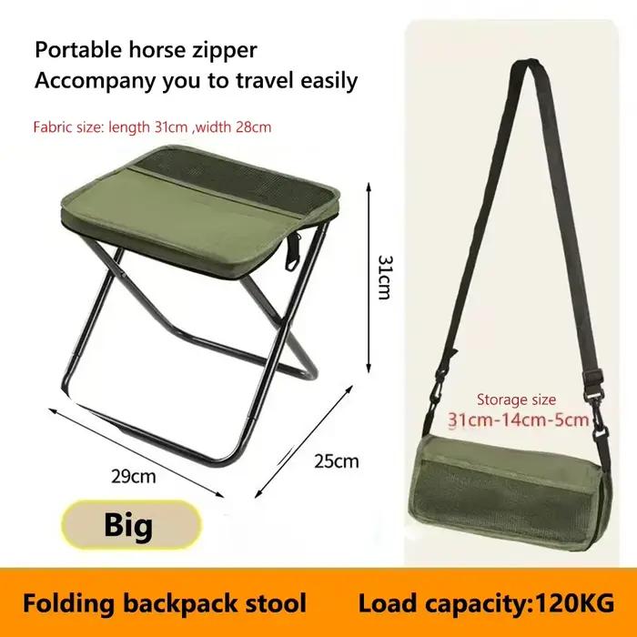 Tabouret pliant pour loisirs de plein air
