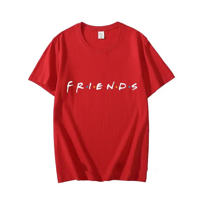 Amis émission de télévision T-Shirt hommes été couverture en coton t-shirts lettre imprimé vêtements Cool à manches