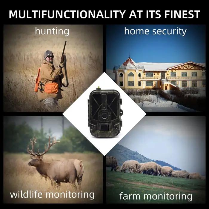 Caméra de chasse à vision nocturne 4G avec suivi et contrôle par application
