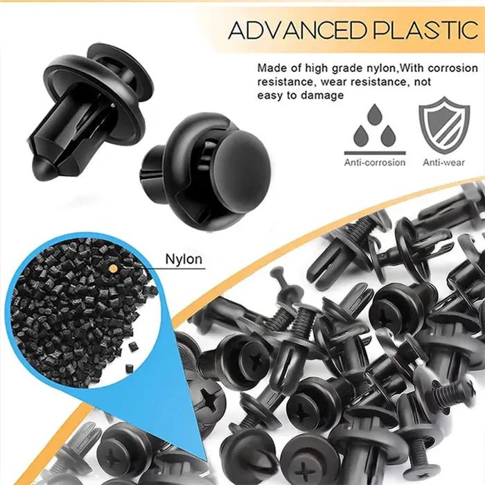 Ensemble de Clips de Fixation pour Voiture, Kit de Corps Automobile Mixte, Goupille de Retenue à Pre