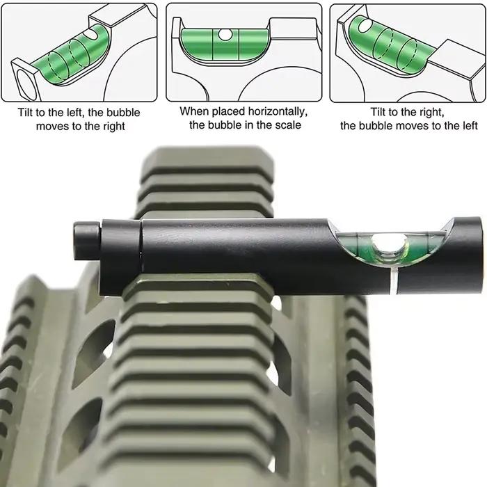 Supports de portée optique de niveau à bulle d'esprit de chasse pour Rail Picatinny 11mm/20mm