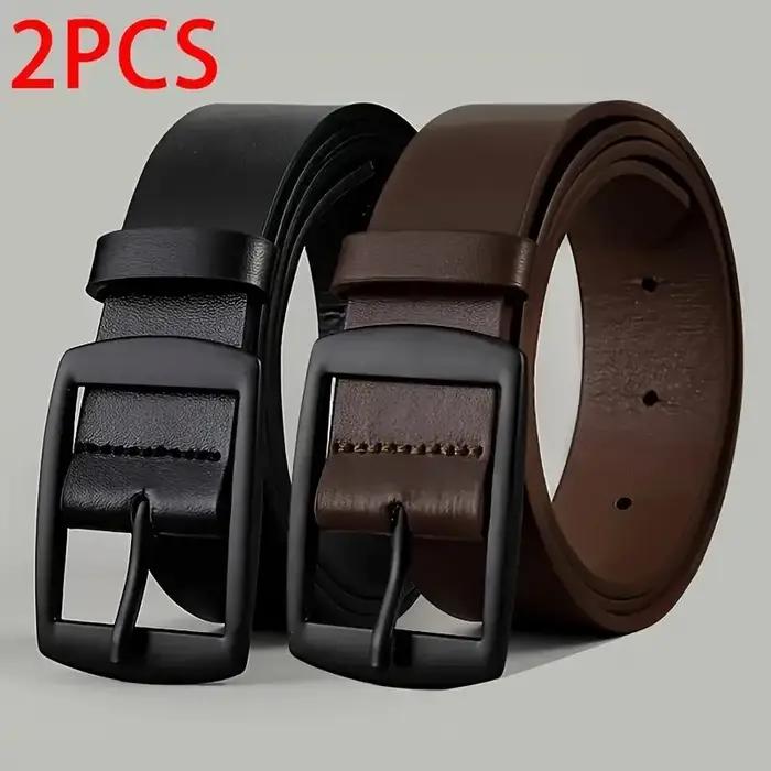 Ceinture de luxe en cuir PU pour hommes