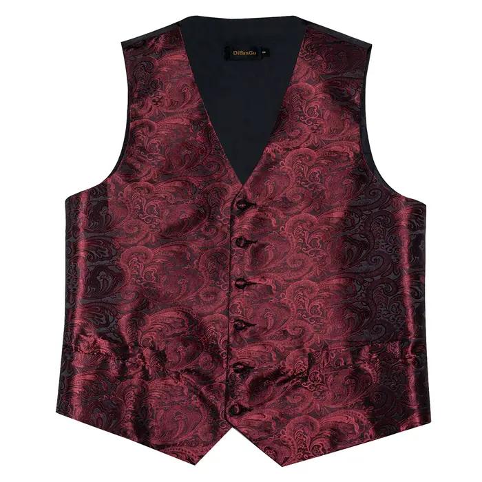 Gilet de costume en soie pour hommes