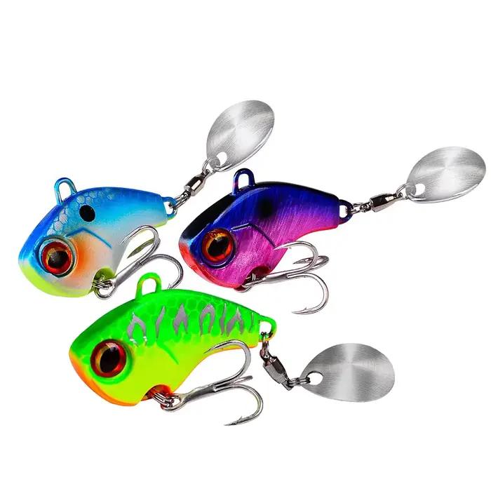 Leurres de pêche oscillant rotatif métal Vib Vibration appât