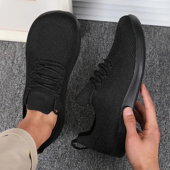 Chaussures de sport confortables et respirantes en maille pour hommes et femmes, version large, pour