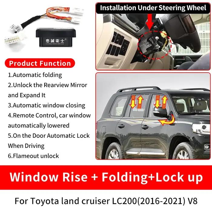 Rétroviseur repliable pour Toyota Land Cruiser 200 LC200