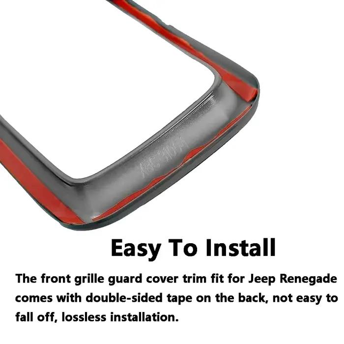 Pour Jeep Renegade 2019 2020 2021 2022 Grille de pare-chocs avant Inserts de calandre de course garn