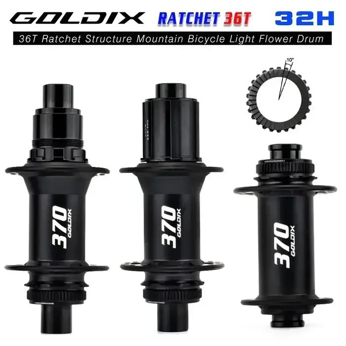 GOLDIX GDX370 32H moyeu de vélo roulement scellé serrure centrale frein à disque j-bend 32 trous cli