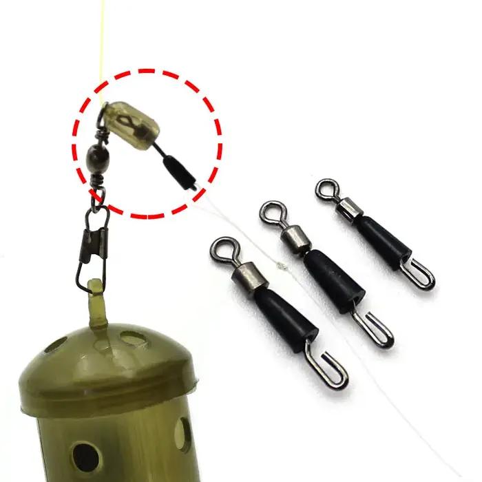 Connecteur de matériel de pêche, 20 pièces, accessoires de pêche à la carpe, changement rapide, méth