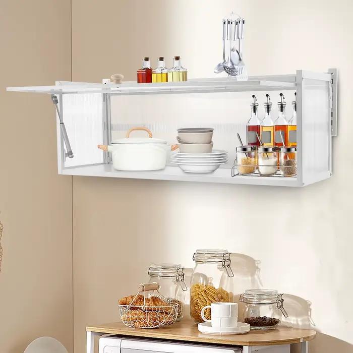 CNCEST-Armoires murales avec porte rabattable, armoire murale de cuisine, armoire de rangement pour