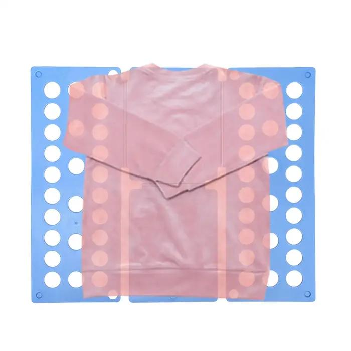 Planche à plier les vêtements robuste en plastique pour adultes et enfants, guide de pliage facile, rangement intelligent, usage domestique, voyage, étudiant