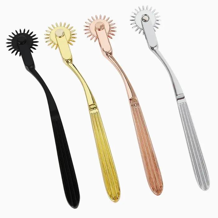 Jouets sexuels femmes lesbiennes BDSM Clitoris mamelon jouet sexuel Kit d'esclave sexuel fétiche RolleWheel aiguilles Pinwheel acier inoxydableCosplay