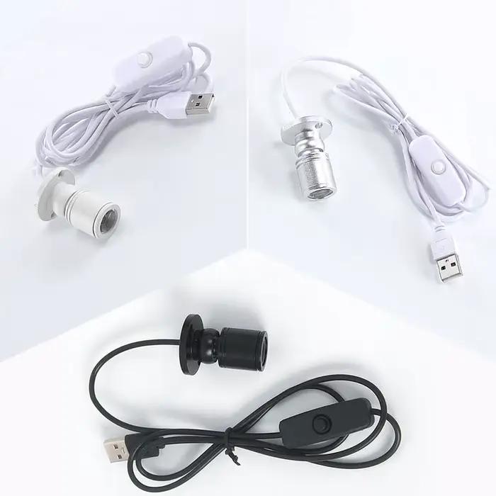 Projecteur Led USB 3W DC5V, pour armoire à bijoux, vitrine, comptoir, monté en Surface, Mini Spot lu