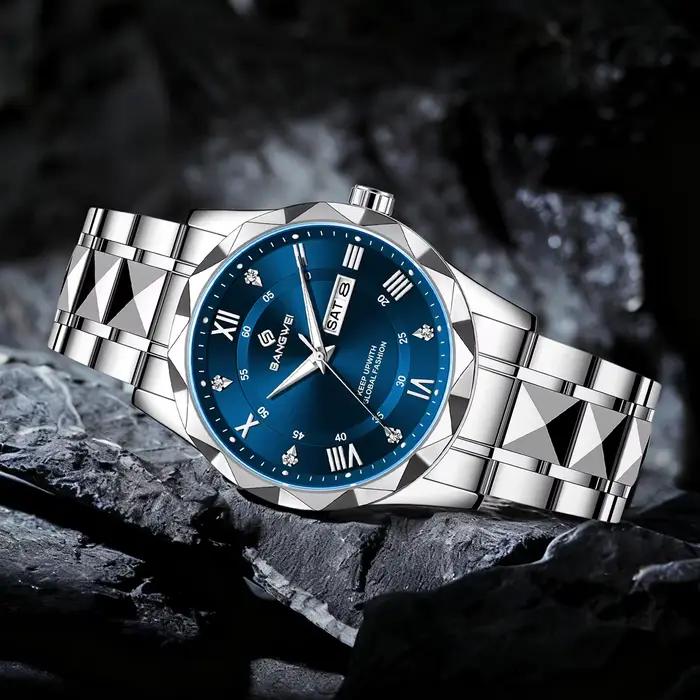 Montre femme élégante classique luxe acier inoxydable étanche lumineuse quartz affaires casual rendez-vous