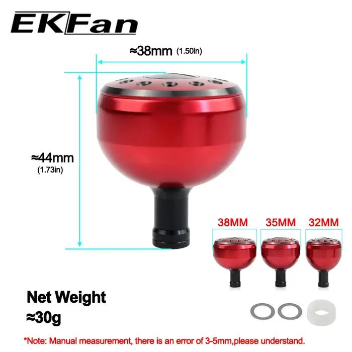 EKFan 32/35/38MM bouton de poignée de pêche en alliage d'aluminium pour moulinet de pêche Baitcastin