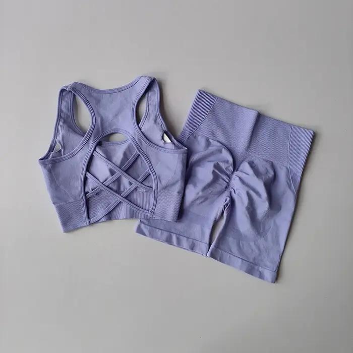 Ensemble de yoga sans couture pour femmes