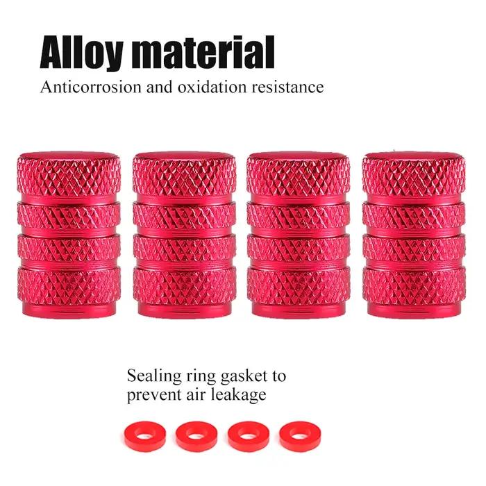Bouchons de Valve de pneu en aluminium, anti-poussière, couvercles de tige universels pour voitures,