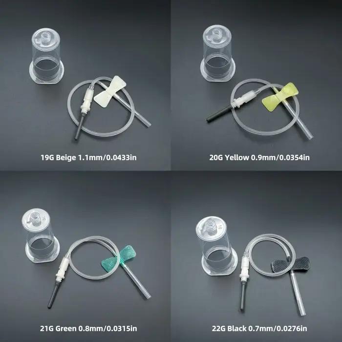 Kit de prélèvement sanguin jetable pour animaux de compagnie avec porte-aiguille et aiguille stérile pour chats et chiens occaions de soins vétérinaires