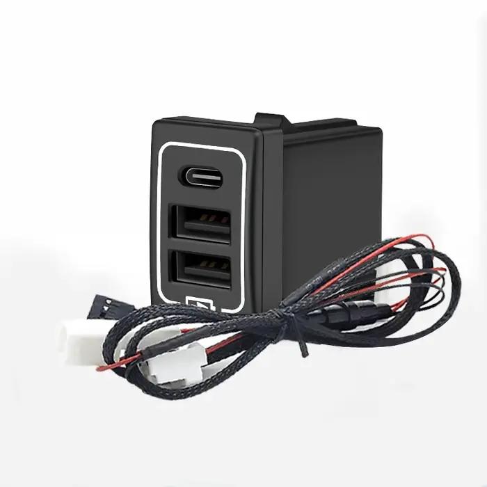 Approprié pour Toyota Série USB Prise De Charge PD Type C Rapide De Charge Interface Land Cruiser 20