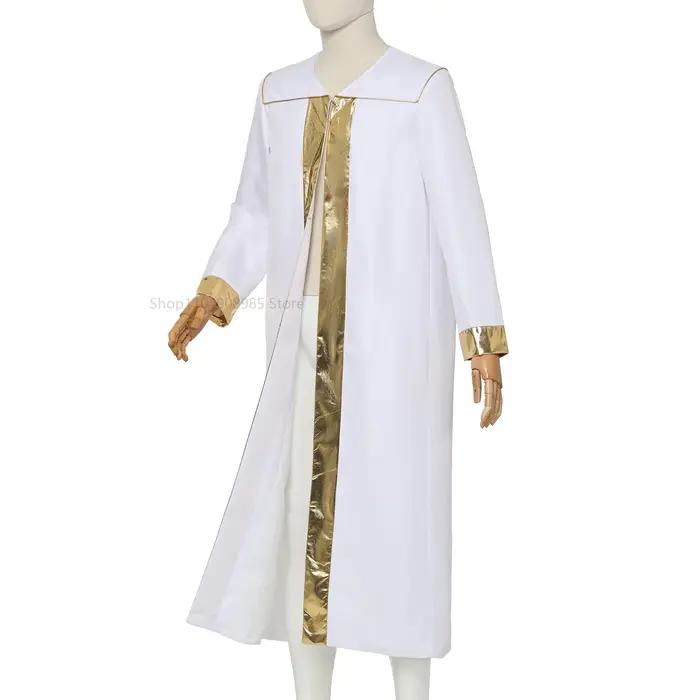 Robe de clergé pour hommes d'église, soutane, prêtre catholique, tunique de louange, Costume de Mission médiévale, vêtements pour prêtres