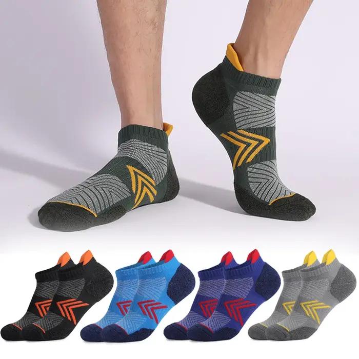 Chaussettes de chasse homme 5 paires mi-mollet coton respirant sport épaisse grande taille 39-50