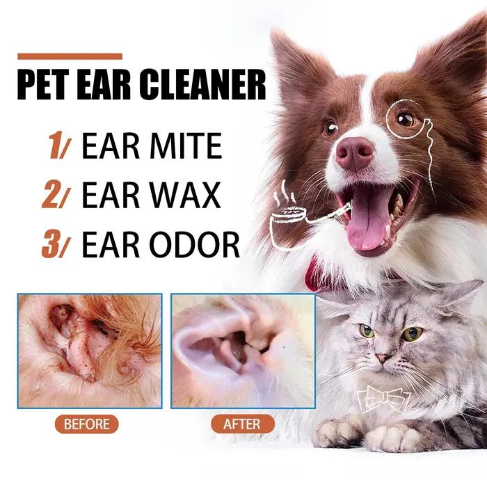 Nettoyant pour oreilles d'animaux YEGBONG pour chiens chats soulagement des infections prophylaxie hygiène auditives solutions d'hygiène pour animauxUsageIdéesOccasionsSpécialesPropriétairesAnimauxSoinQuotidien