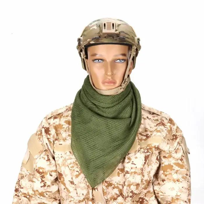 Tactical Mesh Breathbale Scarf Sniper Face Veil Camo Airsoft Hunting Cycling Hik