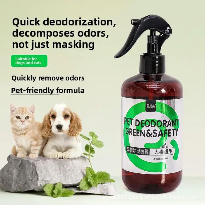 Spray désodorisant pour animaux de compagnie, spray désodorisant pour toilettes intérieures, spray d