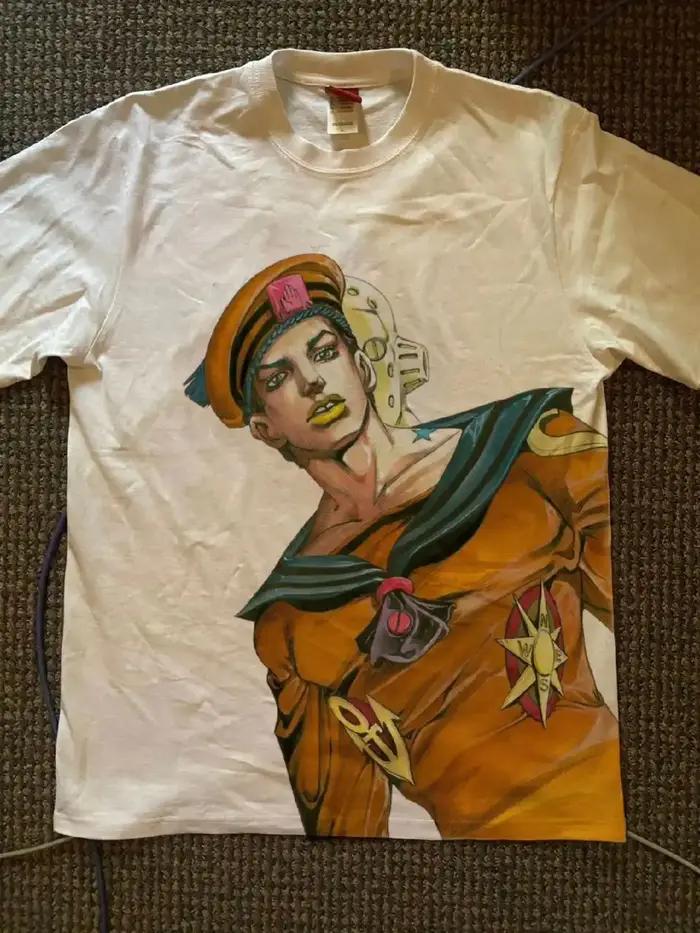 T-shirt Johnny Star en coton pour hommes, style décontracté, motif imprimé, col rond, respirant, pour hommes occasions décontractées