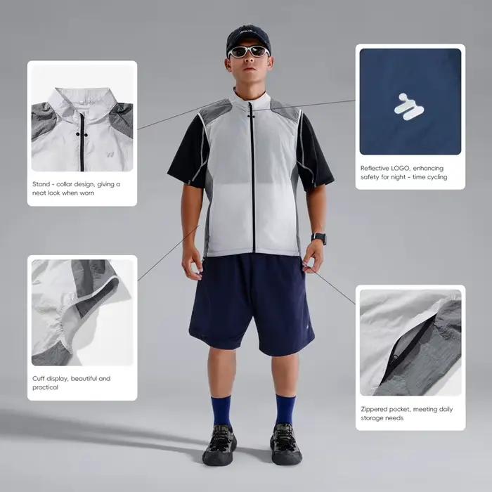 WEST BIKING – veste de vélo à capuche détachable
