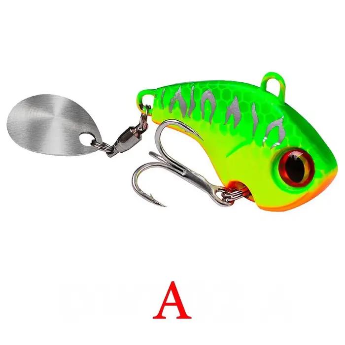 Leurres de pêche oscillant rotatif métal Vib Vibration appât pêche d'hiver 6g 15g 28g appâts durs ar