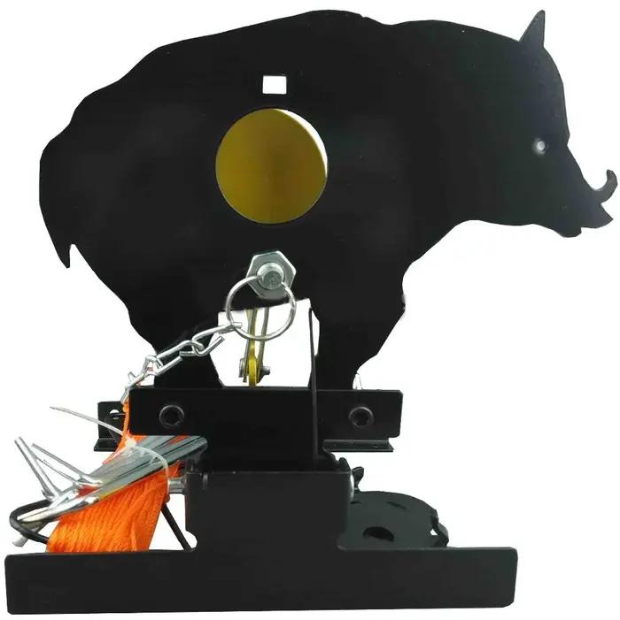 Cible de terrain de sanglier pour pistolet à air comprimé avec 4 anneaux Bullseyes ou également pour le tir au Paintball Airsoft
