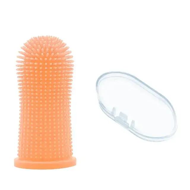 Chien Super doux animal de compagnie doigt brosse à dents nettoyage