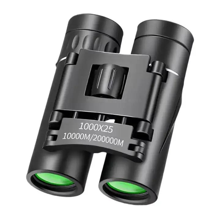 Jumelles pliantes 1000x25 HD portée 9000m BAK4 FMC pour chasse sport outdoor camping voyage