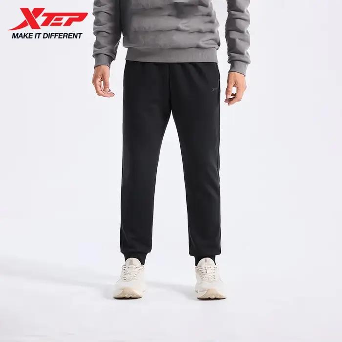Xtep pantalon en tricot pour hommes automne pantalon doux à la mode rétro bas confortable 8763296301