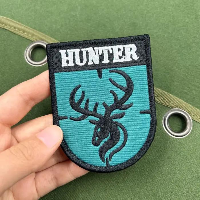 Patch brodé Wild Hunter Cerf et Sanglier