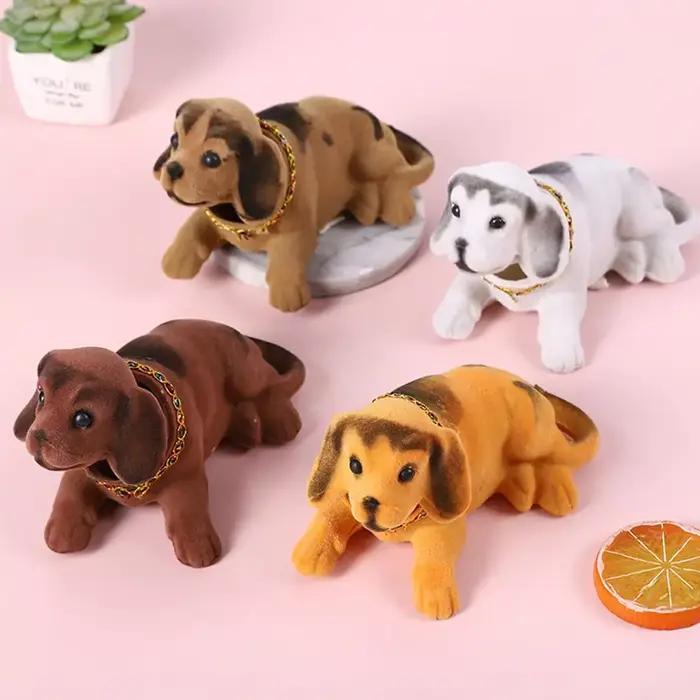 Ornements de voiture secouant la tête poupée de chien jouets tableau de bord chiot mignon accessoire intérieur automobile décoration cadeau enfant occasions spéciales