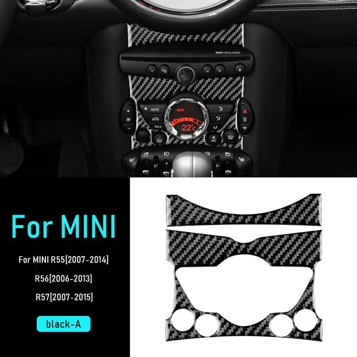 Autocollants en fibre de carbone pour Mini Cooper Clubman R55 R56 R57 Console Centrale Accessoires Voiture Occasions Spéciales