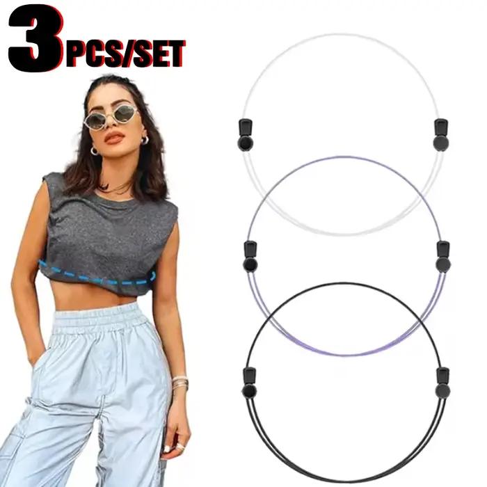 Bande d'outils élastique réglable pour femmes, 3 pièces, accessoire de vêtements à la mode pour chem