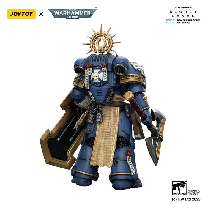 【MT】JOYTOY Warhammer 40K Ultramarines Metaurus avec Power Axe Stormshield et pistolet Plasma 1/18 modèle de figurine d'action