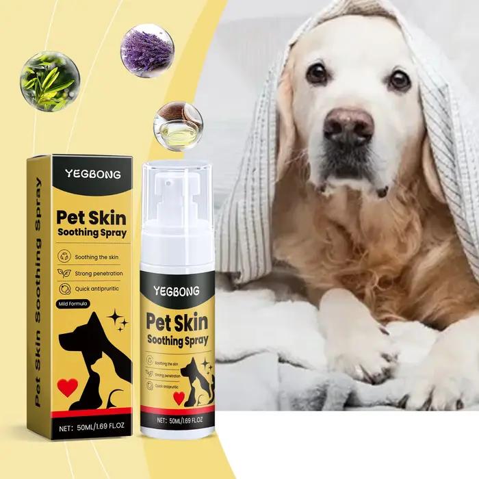 Spray de soin de la peau pour animaux de compagnie, soulage l'inconfort pour chiens, chat, contrôle
