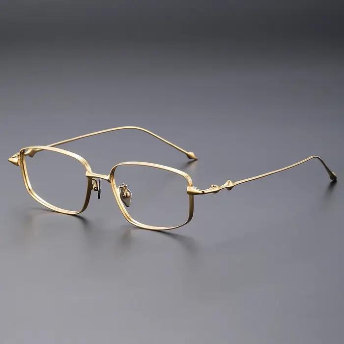 FIRADA nouvelle mode lunettes confortables rétro carré titane