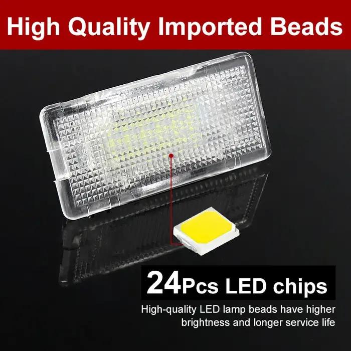 Lumière de coffre à bagages pour BMW E46 E60 E90 E92 E93 E39 E87 Canbus, lampe de boîte à gants inté